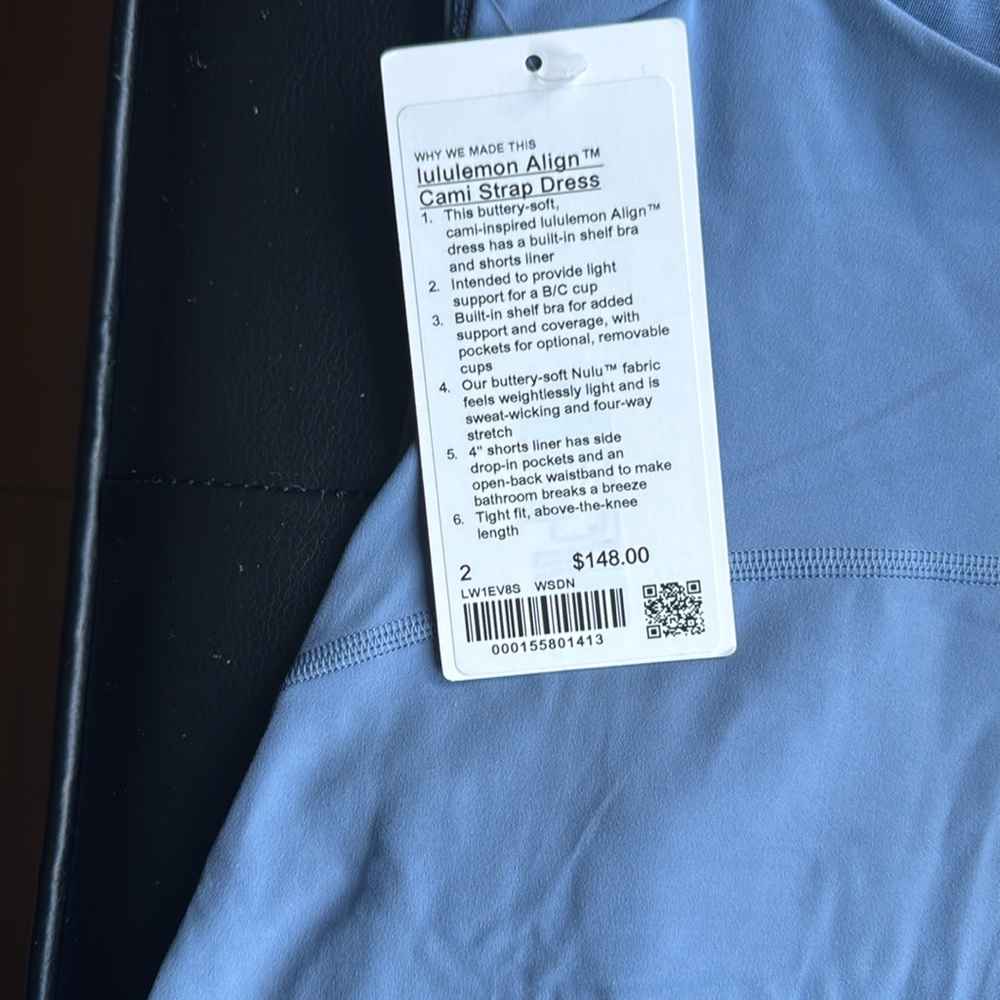 Lululemon Athletica Blue Cami Strap Dress - Picture 3 of 5